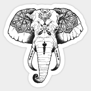 Elephant Tattooed Sticker